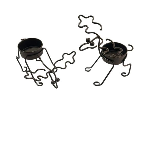 Partylite Metal Moose Tea Light Votive Holders - Picture 1 of 5